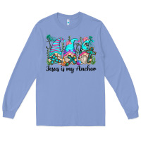 Colony Blue jesus is my anchor gnomes Long Sleeve Tee - Zillion Design Studio