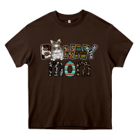 Chocolate Brown bunny mom Heavy Core Tee - CowhideDigitalArt