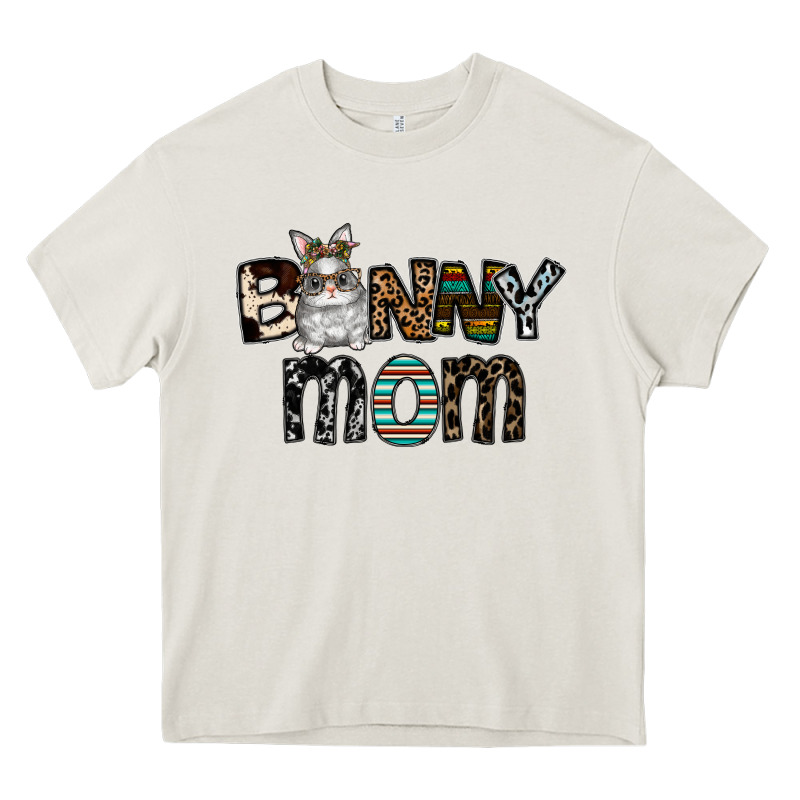 Bunny Mom Heavy Core Tee by CowhideDigitalArt | Teevron