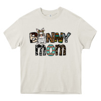 Cream bunny mom Heavy Core Tee - CowhideDigitalArt