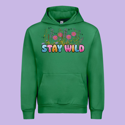 Stay Wild Urban Hoodie Designed By Maliassmallbusiness
