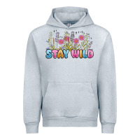 Heather Grey stay wild Urban Hoodie - MaliasSmallBusiness