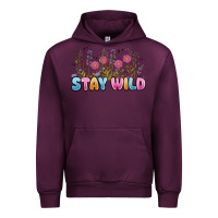 Mauve Wine stay wild Urban Hoodie - MaliasSmallBusiness