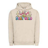Pigment French Oak stay wild Urban Hoodie - MaliasSmallBusiness
