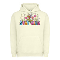 Pigment Pistachio stay wild Urban Hoodie - MaliasSmallBusiness
