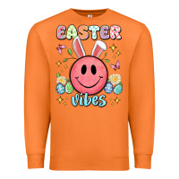 Carrot easter vibes smiley face Premium Sweatshirt - Artiststas