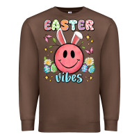 Chestnut easter vibes smiley face Premium Sweatshirt - Artiststas