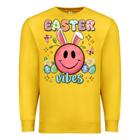 Lemon easter vibes smiley face Premium Sweatshirt - Artiststas