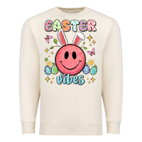Sandshell easter vibes smiley face Premium Sweatshirt - Artiststas
