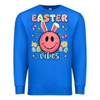 True Royal easter vibes smiley face Premium Sweatshirt - Artiststas