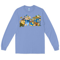 Colony Blue louisiana coffee cups Long Sleeve Tee - texasbilliewilder