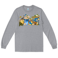 Heather Grey louisiana coffee cups Long Sleeve Tee - texasbilliewilder
