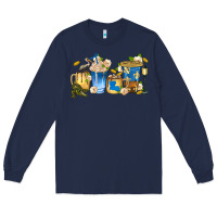 Navy louisiana coffee cups Long Sleeve Tee - texasbilliewilder