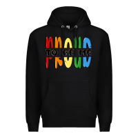 Black proud to be me Premium Hoodie - MaliasSmallBusiness