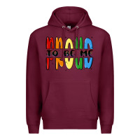 Burgundy proud to be me Premium Hoodie - MaliasSmallBusiness