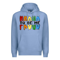 Colony Blue proud to be me Premium Hoodie - MaliasSmallBusiness