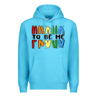 Ocean Blue proud to be me Premium Hoodie - MaliasSmallBusiness