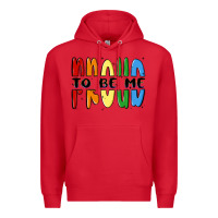 Red proud to be me Premium Hoodie - MaliasSmallBusiness