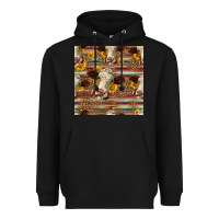 Black western hereford cattle seamless pattern Heavyweight Hoodie - HRA Design Shop