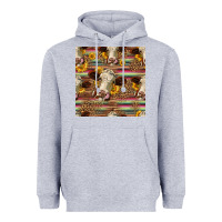 Heather Grey western hereford cattle seamless pattern Heavyweight Hoodie - HRA Design Shop