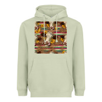 Matcha western hereford cattle seamless pattern Heavyweight Hoodie - HRA Design Shop