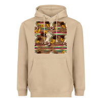 Mushroom western hereford cattle seamless pattern Heavyweight Hoodie - HRA Design Shop