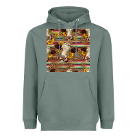 Sage western hereford cattle seamless pattern Heavyweight Hoodie - HRA Design Shop
