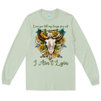 Matcha love you till my lungs give out i aint lying Long Sleeve Tee - texasbilliewilder