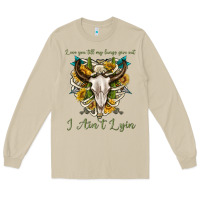 Mushroom love you till my lungs give out i aint lying Long Sleeve Tee - texasbilliewilder