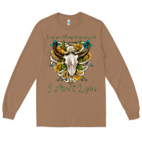 Toasted Coconut love you till my lungs give out i aint lying Long Sleeve Tee - texasbilliewilder