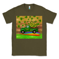 Army Green st patricks day truck shamrock with rainbow tumbler Classic Tee - RanaPortraitStore