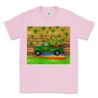 Bubblegum Pink st patricks day truck shamrock with rainbow tumbler Classic Tee - RanaPortraitStore
