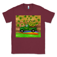 Burgundy st patricks day truck shamrock with rainbow tumbler Classic Tee - RanaPortraitStore