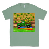 Sage st patricks day truck shamrock with rainbow tumbler Classic Tee - RanaPortraitStore