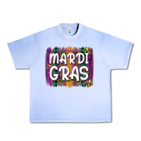 Grape Ice mardi gras fleur de lis brush stroke Urban Heavy Tee - Artiststas
