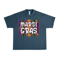 Midnight Navy mardi gras fleur de lis brush stroke Urban Heavy Tee - Artiststas