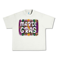 Pistachio mardi gras fleur de lis brush stroke Urban Heavy Tee - Artiststas