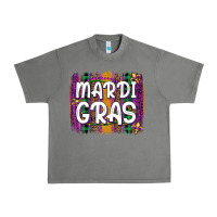 Mardi Gras Fleur De Lis Brush Stroke Urban Heavy Tee | Teevron