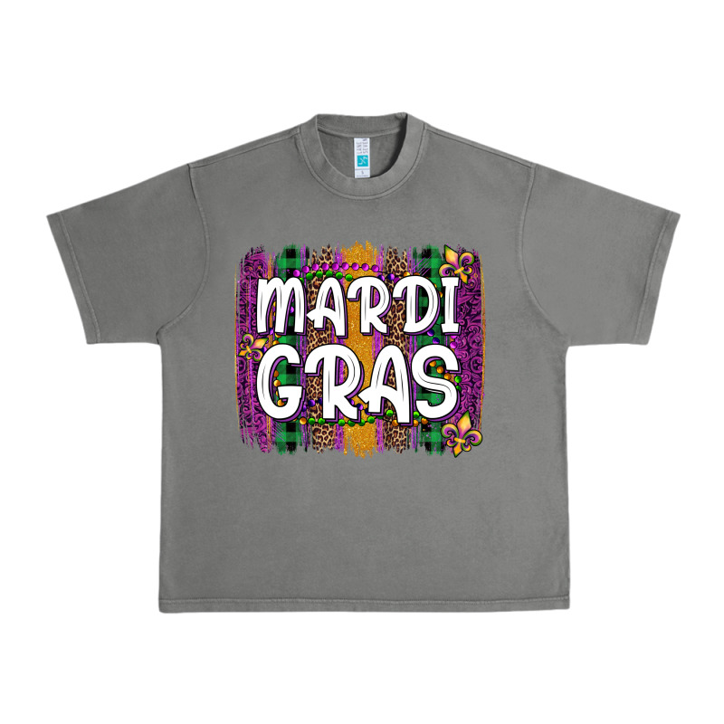 Mardi Gras Fleur De Lis Brush Stroke Urban Heavy Tee by Artiststas | Teevron