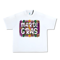 White mardi gras fleur de lis brush stroke Urban Heavy Tee - Artiststas
