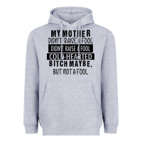 Heather Grey my mother black Heavyweight Hoodie - RacoonDesign