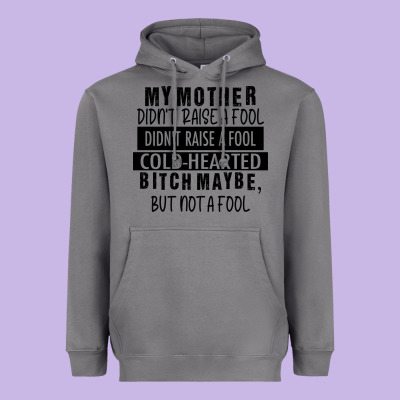 My Mother Black Heavyweight Hoodie Designed By Racoondesign