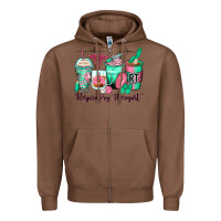 Chestnut respiratory therapist coffee cups Zipper Hoodie - Zillion Design Studio