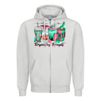Dove Grey respiratory therapist coffee cups Zipper Hoodie - Zillion Design Studio
