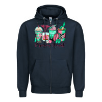Navy respiratory therapist coffee cups Zipper Hoodie - Zillion Design Studio