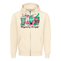 Sandshell respiratory therapist coffee cups Zipper Hoodie - Zillion Design Studio