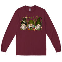 Burgundy hunter gnomes Long Sleeve Tee - Zillion Design Studio