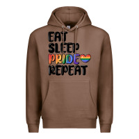 Chestnut eat sleep pride repeat Premium Hoodie - MaliasSmallBusiness