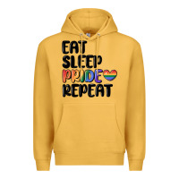 Mustard eat sleep pride repeat Premium Hoodie - MaliasSmallBusiness