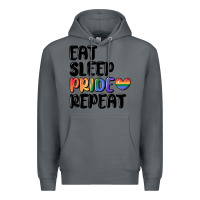 Rock eat sleep pride repeat Premium Hoodie - MaliasSmallBusiness